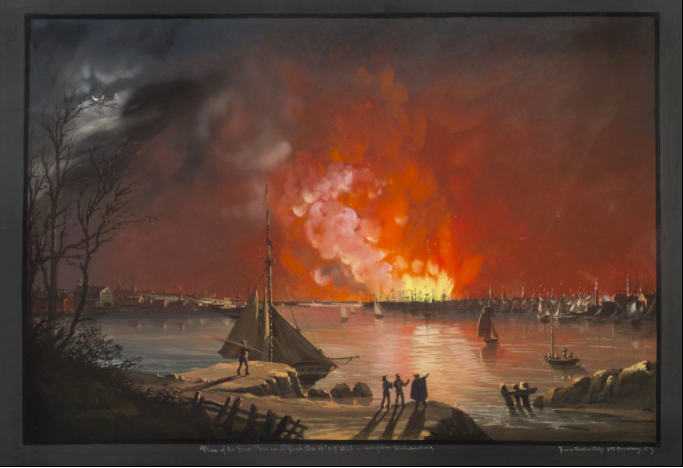 Il grande incendio di New York del 1835 a 185 anni di distanza