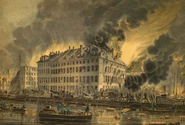 il grande incendio di New York del 1835