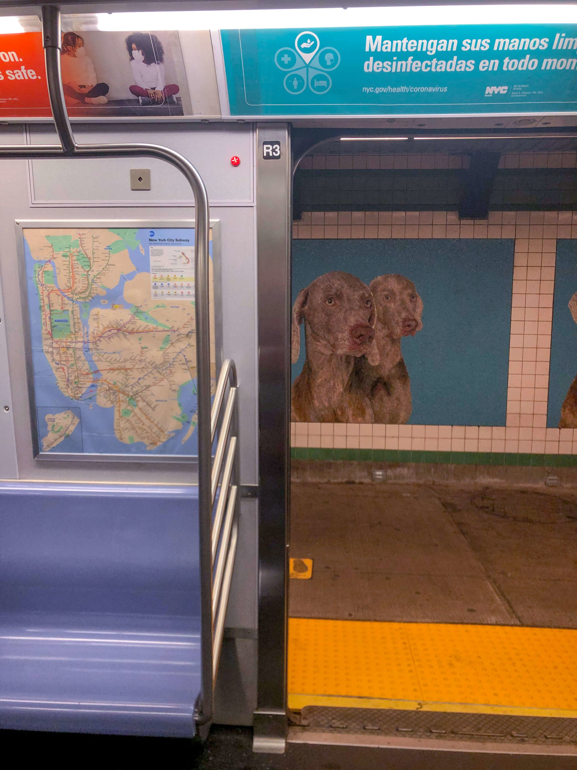 i cartelli della metropolitana a New York