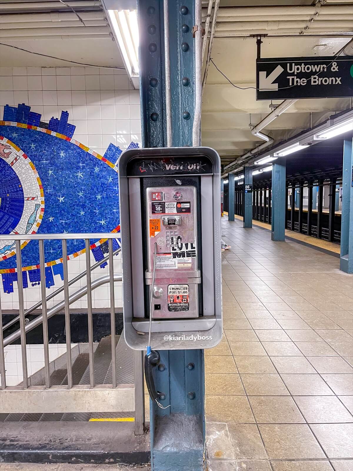 i cartelli della metropolitana a New York