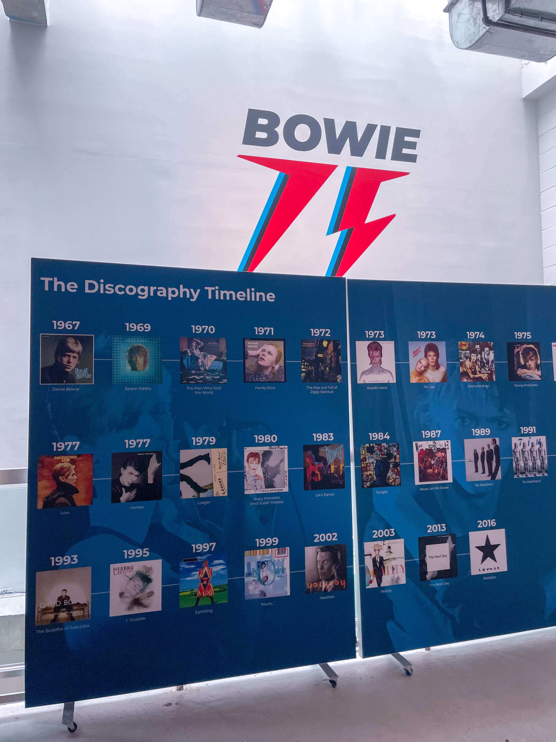 david Bowie a New York pop-up