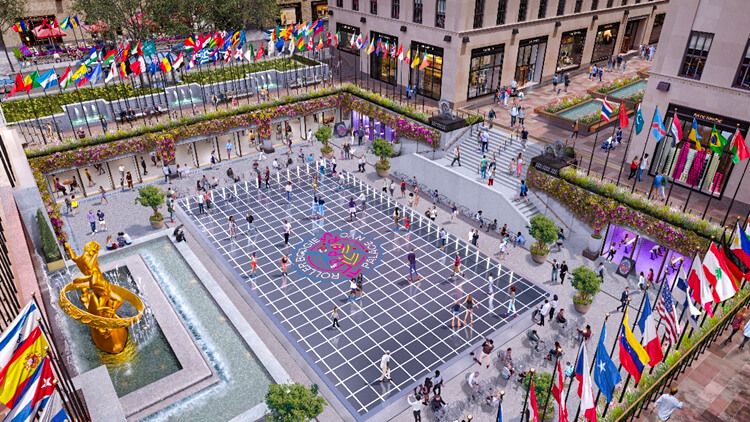 Esperienze alternative da fare a New York: andare in roller skate al Rockefeller Center