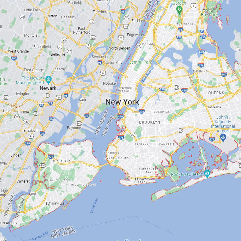 mappa new york google maps