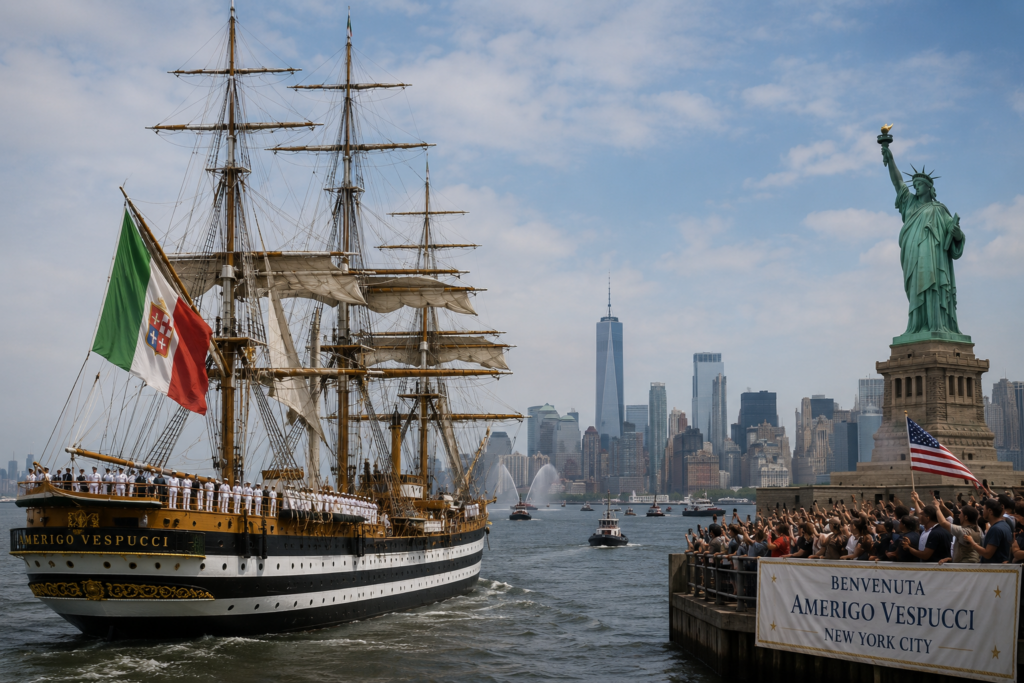 Amerigo Vespucci a New York: Finalmente a Bordo della Nave più Bella del Mondo